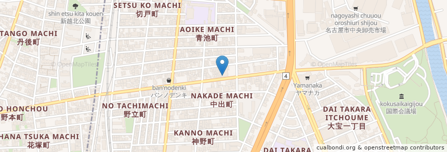 Mapa de ubicacion de 中華一番 en Japón, Prefectura De Aichi, Nagoya, 熱田区.