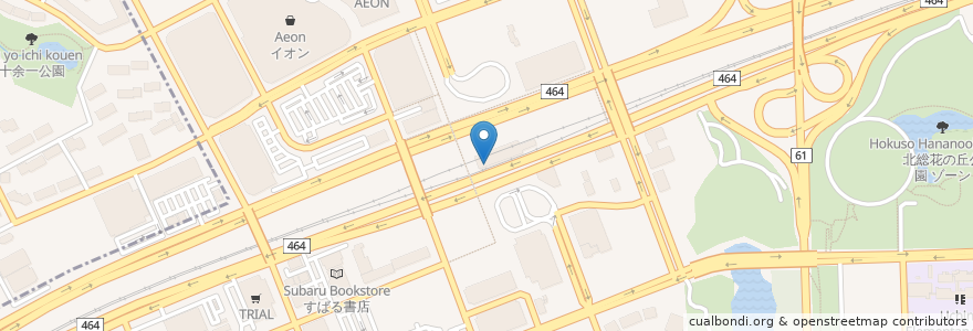 Mapa de ubicacion de 中央ダルマ薬局 en Japan, 千葉県, 印西市.