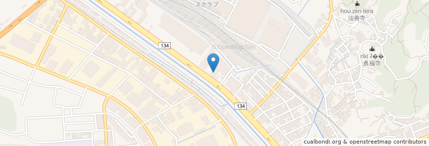 Mapa de ubicacion de ZAP en 日本, 神奈川県, 横須賀市.