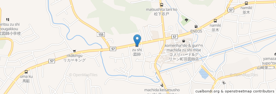 Mapa de ubicacion de らーめん花樂 図師店 en Япония, Токио, Матида.