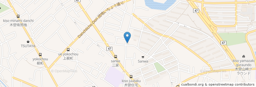 Mapa de ubicacion de きらぼし銀行 en Japon, Tokyo, 町田市.