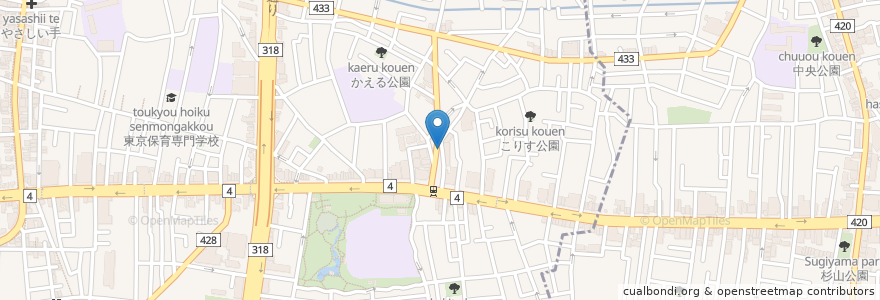 Mapa de ubicacion de 鳥伊勢 東高円寺店 en Japan, 東京都, 杉並区.