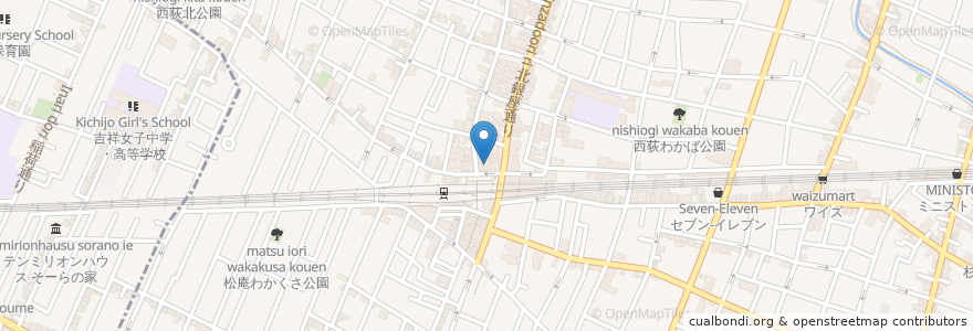 Mapa de ubicacion de 大戸屋 en 日本, 东京都/東京都, 杉並区.