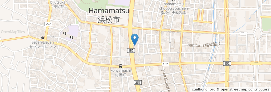 Mapa de ubicacion de Kei's en 日本, 静冈县, 浜松市, 中区.