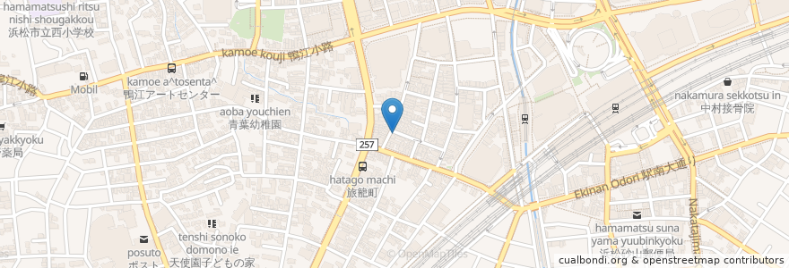 Mapa de ubicacion de てらちゃん en 일본, 시즈오카현, 浜松市, 中区.