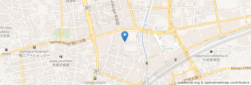 Mapa de ubicacion de 寧々屋 en 日本, 静冈县, 浜松市, 中区.