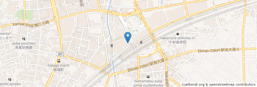 Mapa de ubicacion de 一刻者 en Japan, 静岡県, 浜松市, 中区.