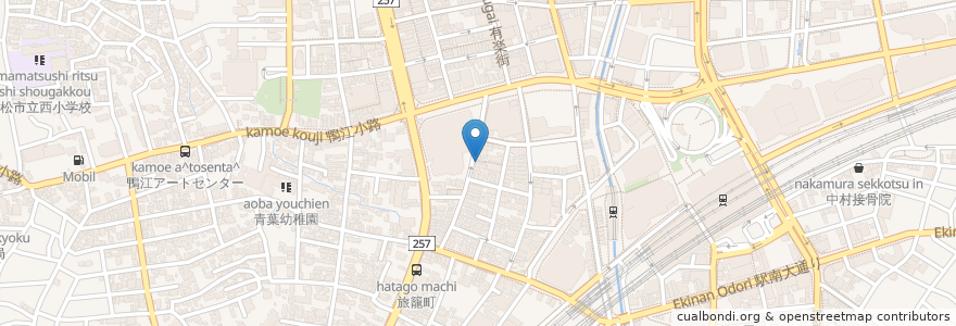 Mapa de ubicacion de きくいち en Japan, 静岡県, 浜松市, 中区.