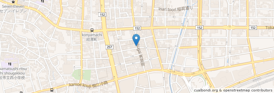 Mapa de ubicacion de 浜松かきセンター en Japan, Shizuoka Prefecture, Hamamatsu, Naka Ward.