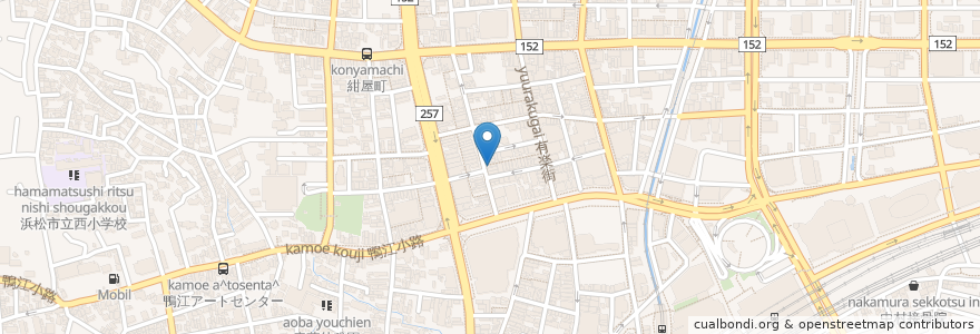 Mapa de ubicacion de Selfish en 日本, 静冈县, 浜松市, 中区.