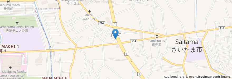 Mapa de ubicacion de ITTO個別指導学院南中野校 en اليابان, 埼玉県, さいたま市, 見沼区.