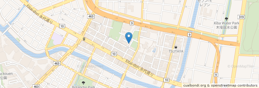 Mapa de ubicacion de 富岡一丁目町会事務所 en 日本, 东京都/東京都, 江東区.