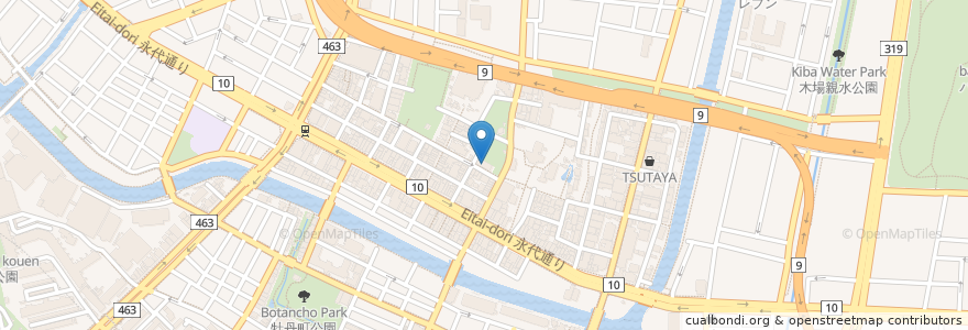 Mapa de ubicacion de 富岡区民館 en Japonya, 東京都, 江東区.