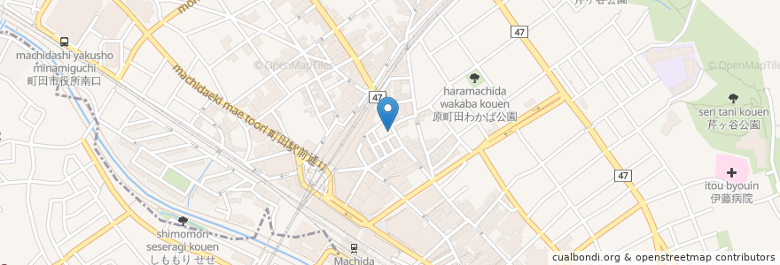Mapa de ubicacion de 月あかり en Japonya, 東京都, 町田市.