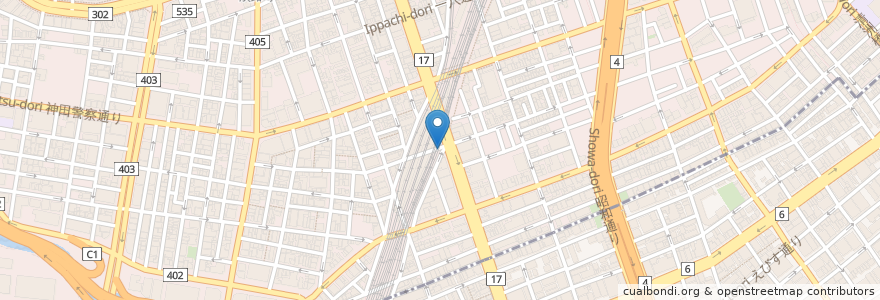 Mapa de ubicacion de 神田駅交番 en Japan, Tokyo, Chiyoda.