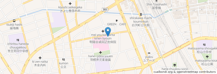 Mapa de ubicacion de 大沢薬局 en 일본, 아이치현, 豊橋市.