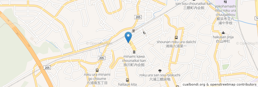 Mapa de ubicacion de 北村皮膚科 en Japan, 神奈川県, Yokohama, 金沢区.