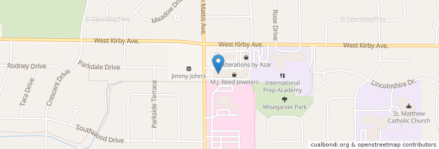 Mapa de ubicacion de Papa Murphy's en 미국, 일리노이, Champaign County, Champaign.