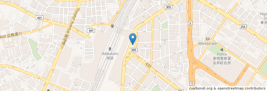 Mapa de ubicacion de 喫煙所 en 일본, 도쿄도, 豊島区.
