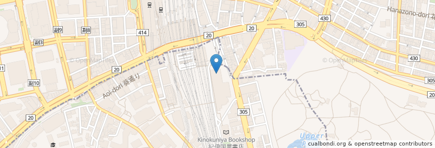 Mapa de ubicacion de Katsukura Takashimaya en Japón, Tokio, Shinjuku.