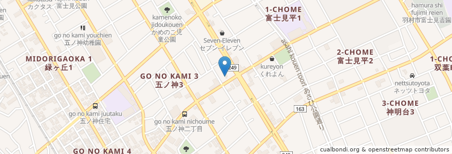Mapa de ubicacion de 下北沢聖書教会羽村会堂 en Japão, Tóquio, 羽村市.