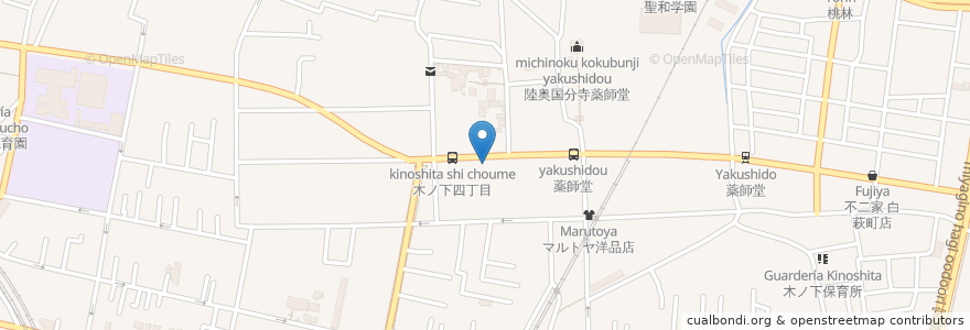 Mapa de ubicacion de 聖和学園幼稚園 en Япония, Мияги, 仙台市, 若林区.