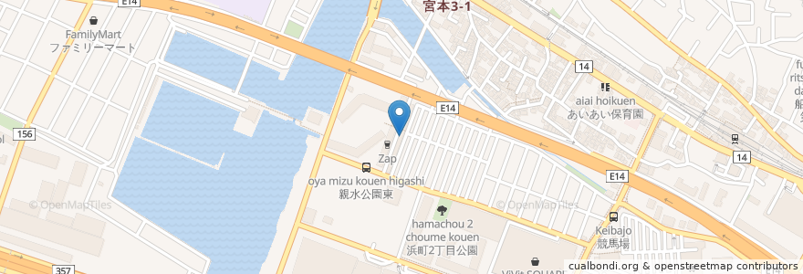 Mapa de ubicacion de あんこう en 日本, 千葉県, 船橋市.