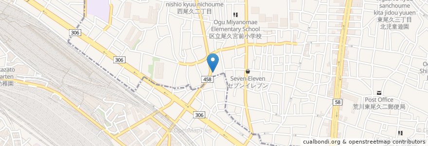 Mapa de ubicacion de うえだ眼科 en 일본, 도쿄도.