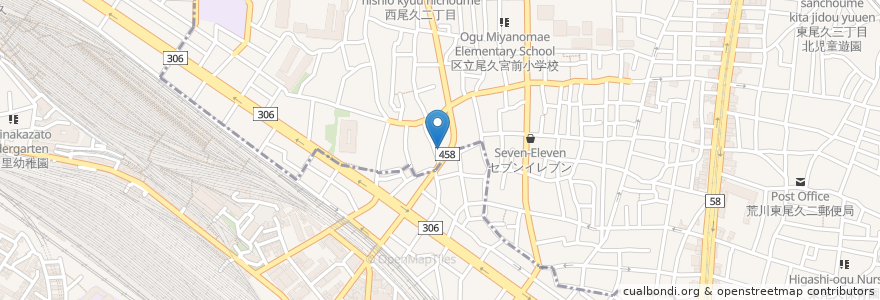 Mapa de ubicacion de Sengokuyu en Japan, Tokyo.