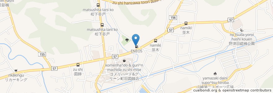 Mapa de ubicacion de ENEOS en Giappone, Tokyo, 町田市.
