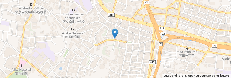 Mapa de ubicacion de レ・シュー en 日本, 東京都, 港区.