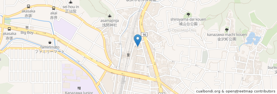 Mapa de ubicacion de すき家 en Japan, 神奈川県, Yokohama, 金沢区.