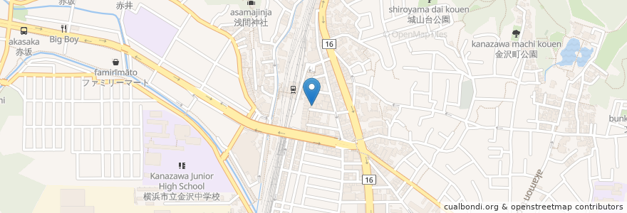 Mapa de ubicacion de 中華料理みなみ en 일본, 가나가와현, 요코하마시, 金沢区.