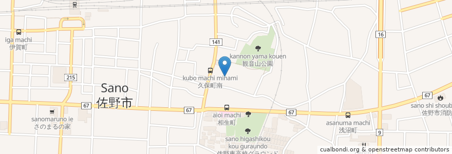 Mapa de ubicacion de 浄泉寺 en 일본, 도치기현, 佐野市.