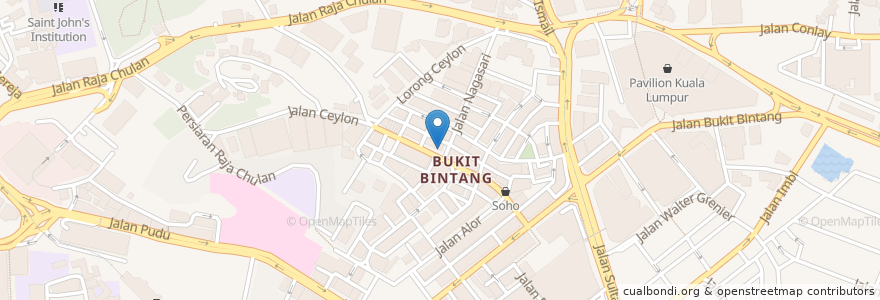 Mapa de ubicacion de Dining in the Dark KL en Malaisie, Selangor, Kuala Lumpur.