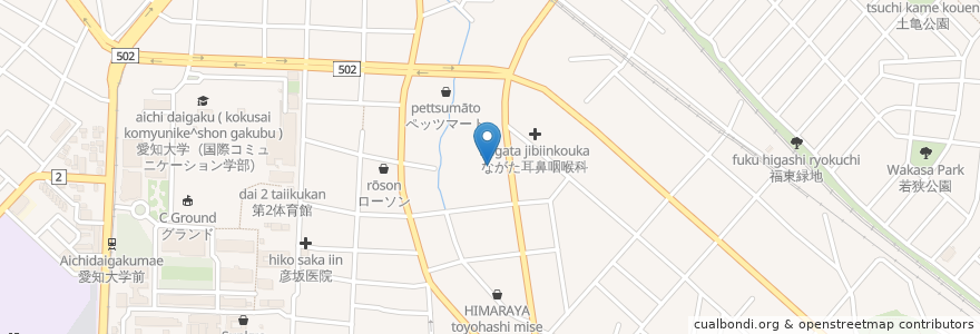 Mapa de ubicacion de えびす家　豊橋店 en Япония, Айти, 豊橋市.