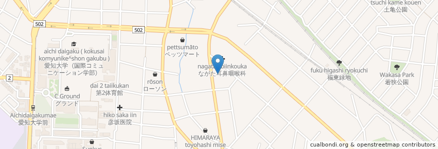 Mapa de ubicacion de あいあい薬局 en 日本, 愛知県, 豊橋市.