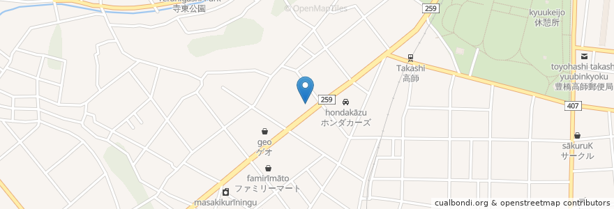 Mapa de ubicacion de 三菱東京UFJ銀行　ATM en Japón, Prefectura De Aichi, 豊橋市.