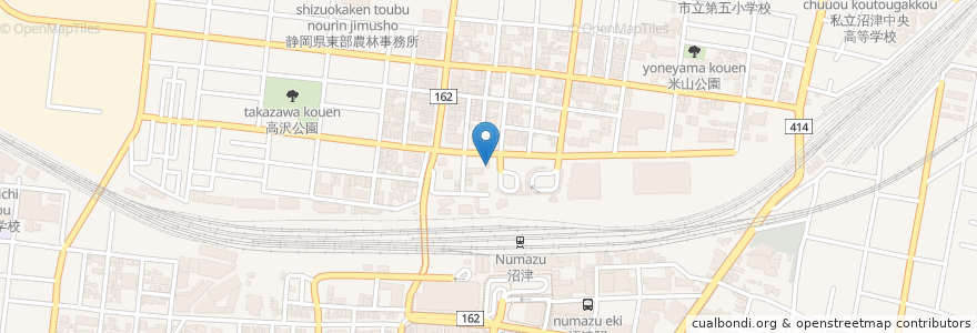 Mapa de ubicacion de 大衆食堂奉天軒 en 日本, 静岡県, 沼津市.