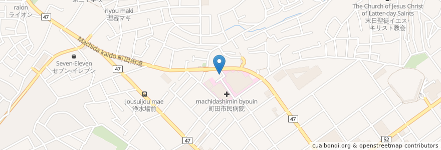 Mapa de ubicacion de 薬樹薬局 町田旭町 en ژاپن, 東京都, 町田市.