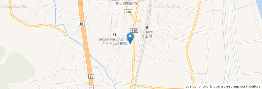 Mapa de ubicacion de 静岡銀行 en Japon, Préfecture De Shizuoka, 富士市.