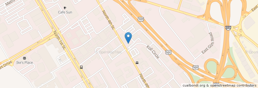Mapa de ubicacion de Mi Quang Co Thao Noodle House en United States, California, Santa Clara County, San Jose.