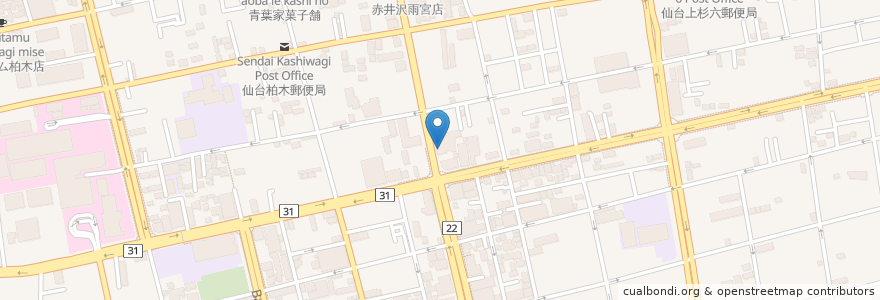 Mapa de ubicacion de 北四番町なかがわ皮膚科クリニック en Jepun, 宮城県, 仙台市, 青葉区.