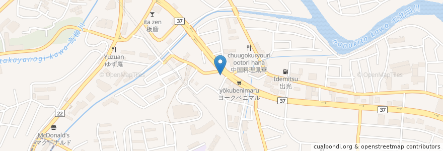 Mapa de ubicacion de 仙台北クリニック en Japão, 宮城県, 仙台市, 泉区.