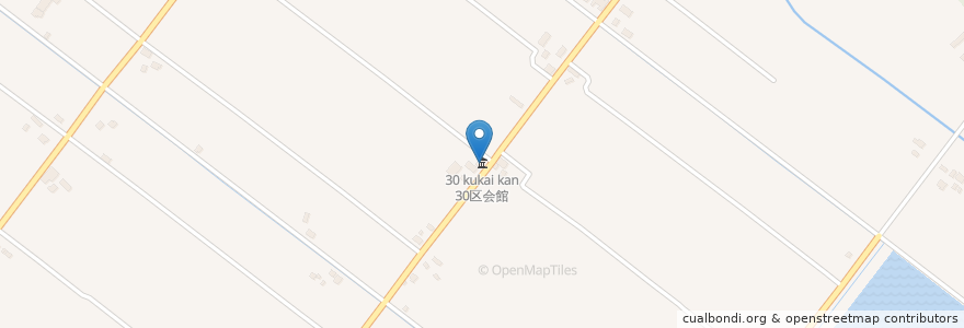 Mapa de ubicacion de 30区会館 en 日本, 北海道, 上川総合振興局, 上川郡(石狩国), 東川町.