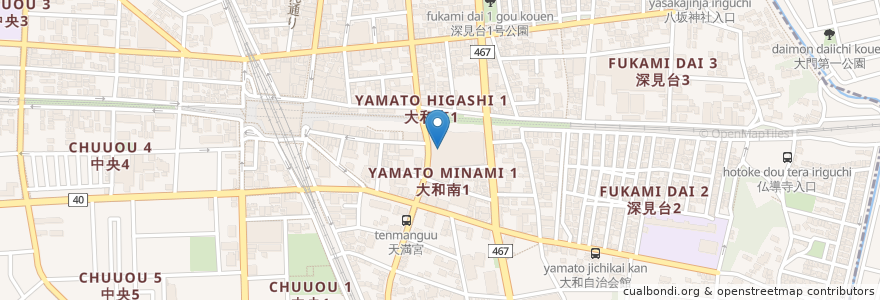 Mapa de ubicacion de È Pronto en 日本, 神奈川縣, 大和市.