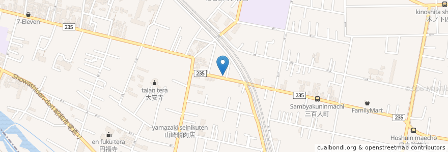 Mapa de ubicacion de 門脇神経科内科クリニック en Japan, Präfektur Miyagi, 仙台市, 若林区.
