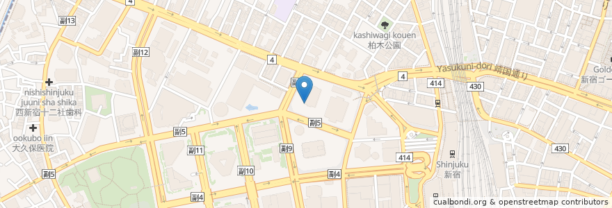 Mapa de ubicacion de Paul Bassett en Japan, 東京都, 新宿区.