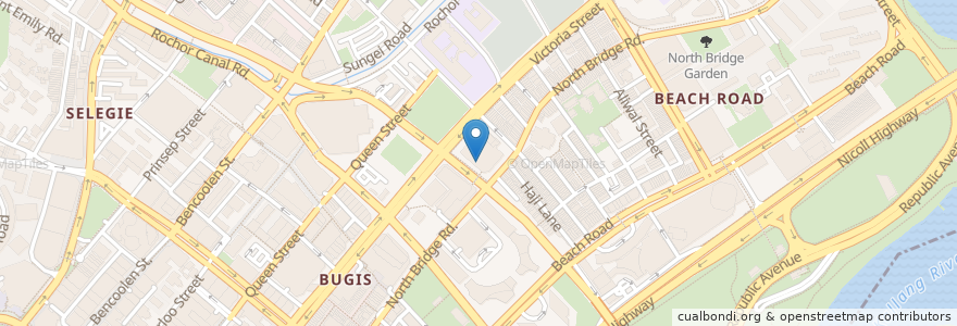 Mapa de ubicacion de KiroLounge - The Spine Place en シンガポール, Central.