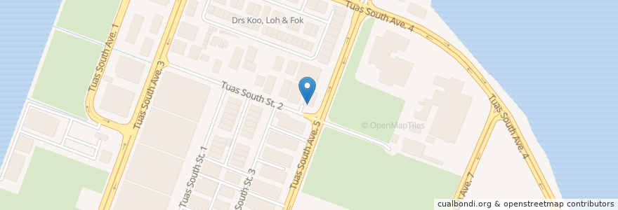 Mapa de ubicacion de Hong Yun Eating House en Singapore, Southwest.